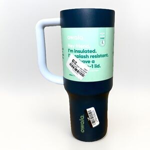 Owala FreeSip 40oz Stainless Steel Bottle Navy Nights READ
